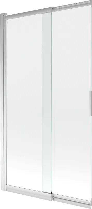 Mexen Fox paratia da vasca da bagno a 2 ante scorrevoli 100 x 150 cm, trasparente, cromo - 891-100-002-01-00