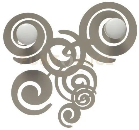 Appendiabiti di design ganci da parete con riccioli arabesque sabbia