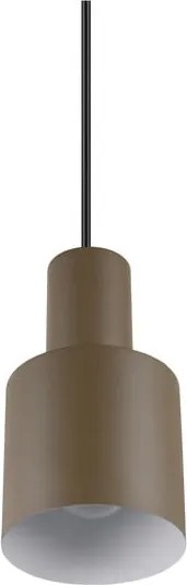 Lampadario marrone scuro con paralume in metallo ø 12 cm Agudo - Trio