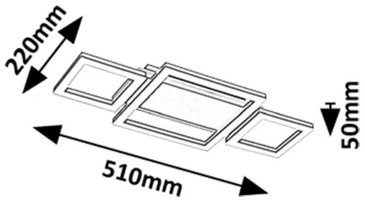 Rabalux 71374 - Plafoniera LED DONYA LED/24W/230V 4000K