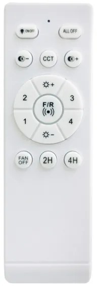 Globo 03609B - Ventilatore da soffitto LED dimmerabile HINES 10W/230V 3000-6500K + telecomando