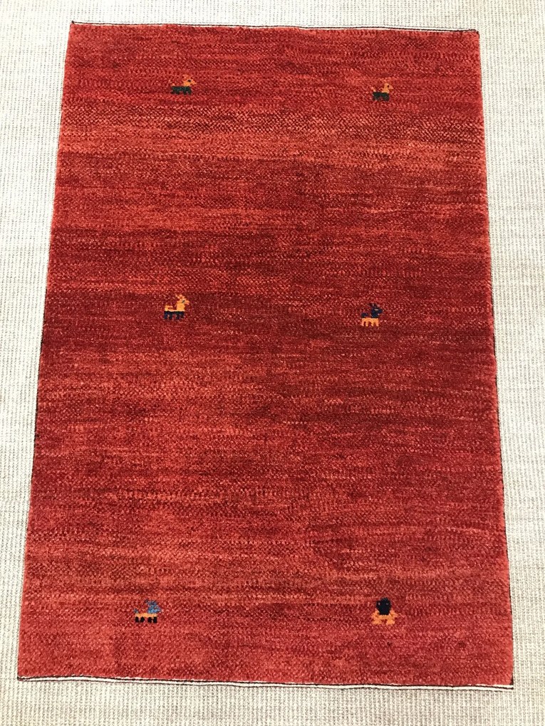 Gashguli Tappeto 80x120 Rosso (Iran) Annodato A Mano