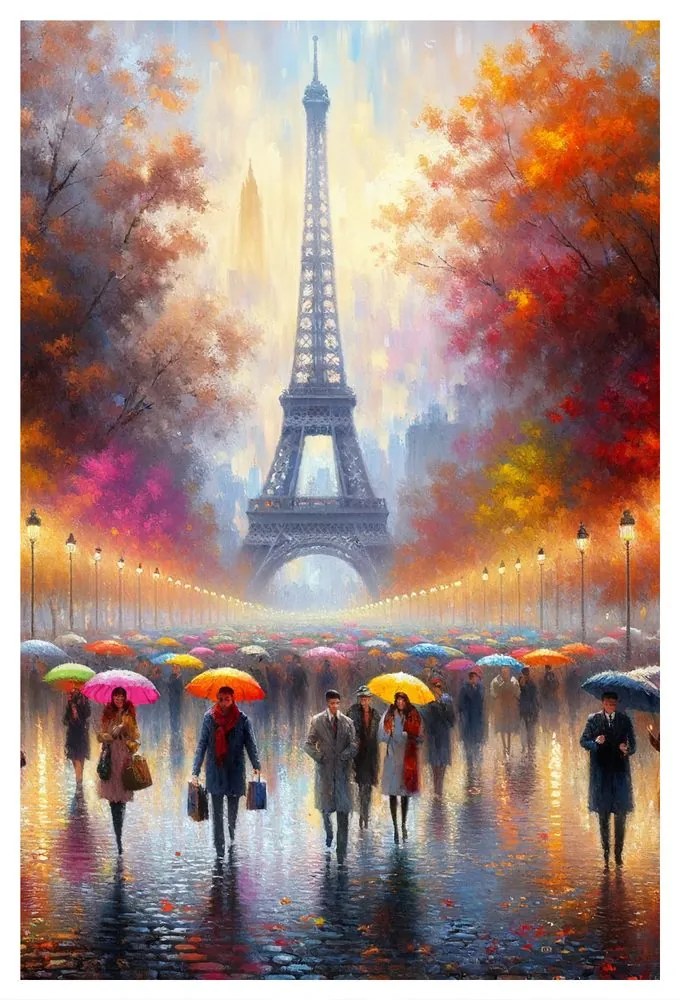 Quadro su tela – Parigi nei colori dell’autunno