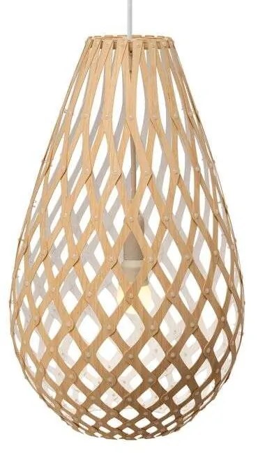 David Trubridge - Koura Lampada a Sospensione H50 Bianco 1 Lato David Trubridge