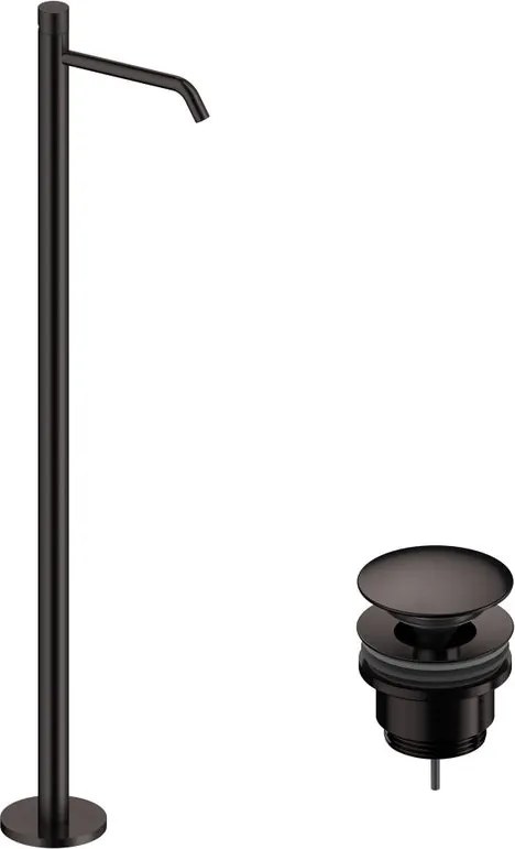Rubinetto per lavabo centrostanza Loop K  metalgun SANYCCES con piletta