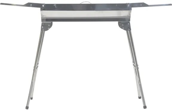 Griglia a carbone portatile cromata lucida