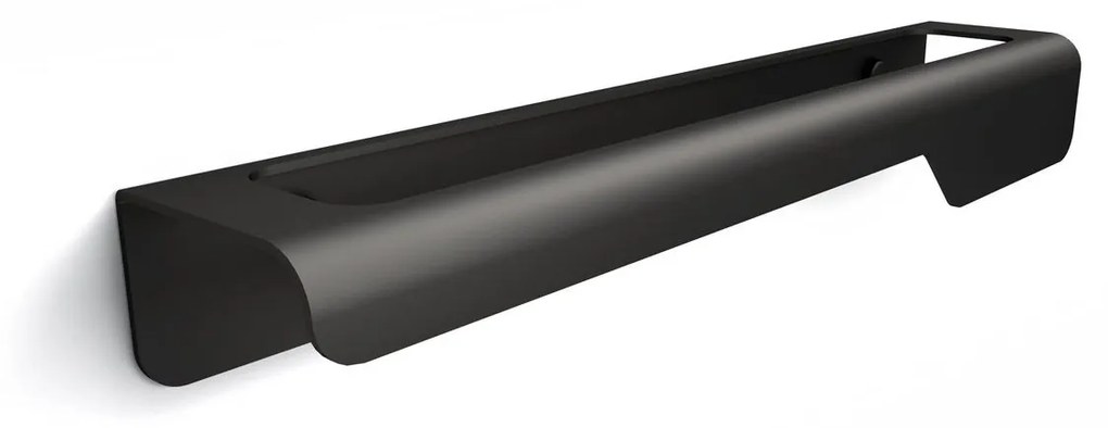 Koh-i-noor Piega 7507n portasciugamani 33 cm a muro in acciaio nero opaco