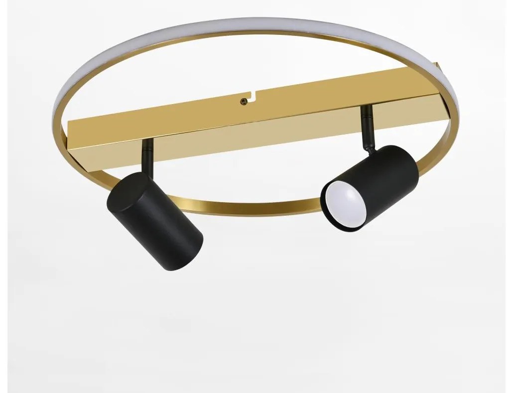 Zuma Line CL231045 - Faretto LED VIENNA 2xGU10/40W/230V + LED/12W oro/nero