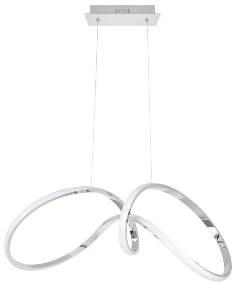 Lampadario LED a sospensione con filo TESORO LED/48W/230V cromo lucido