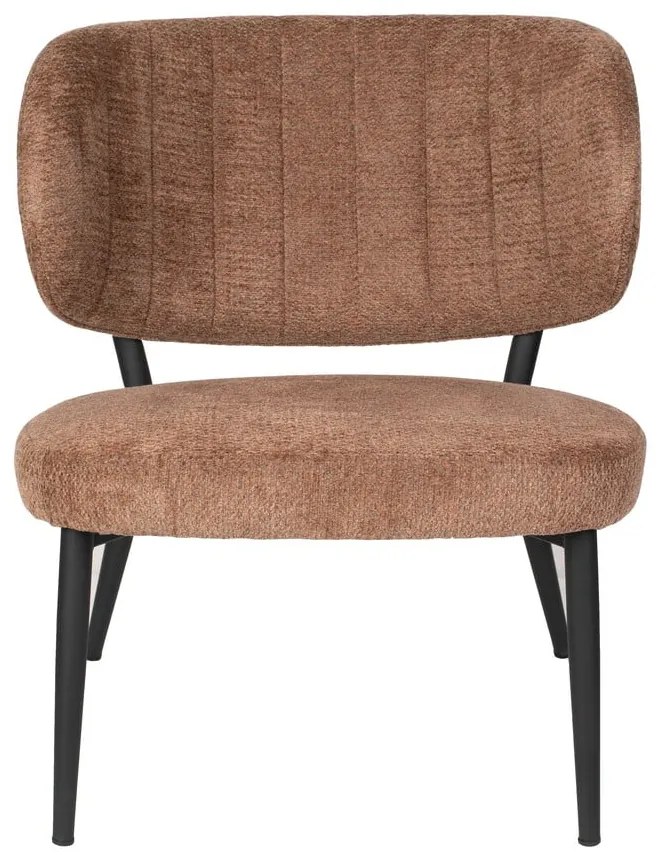 Poltrona arancio-marrone Sanne - White Label