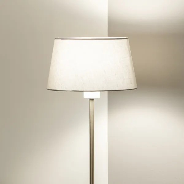 Brilagi - Lampada da terra LED CERIA 1xE27/40W/230V Ø 25 cm grigio/cromo opaco