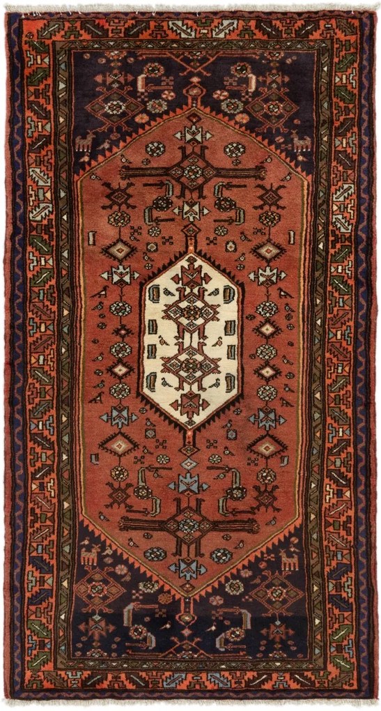 Persian Tappeto 100x190 (Iran) Annodato A Mano