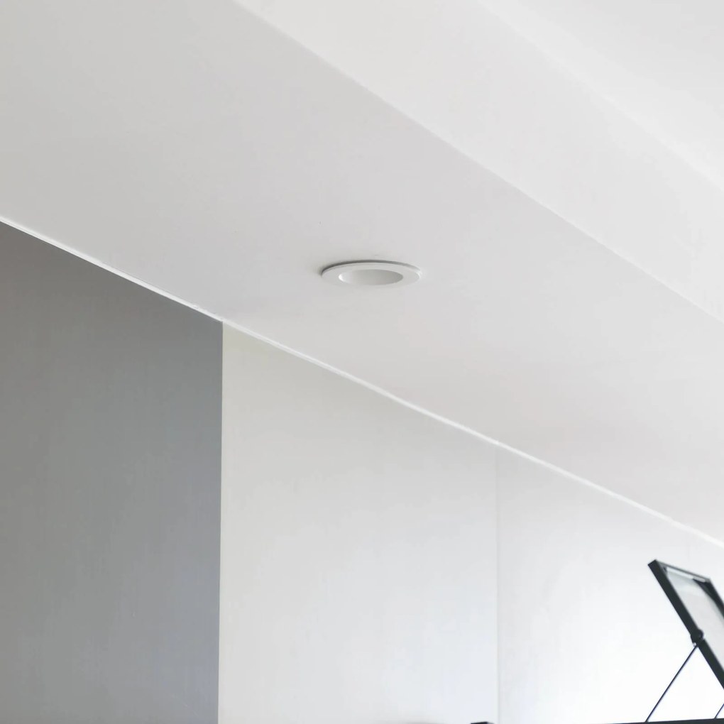 Faretto a LED Arcchio, bianco, 4.000K Aryx dimmerabile, Bianco / Opale, Soggiorno / Sala da pranzo, Alluminio, Moderno
