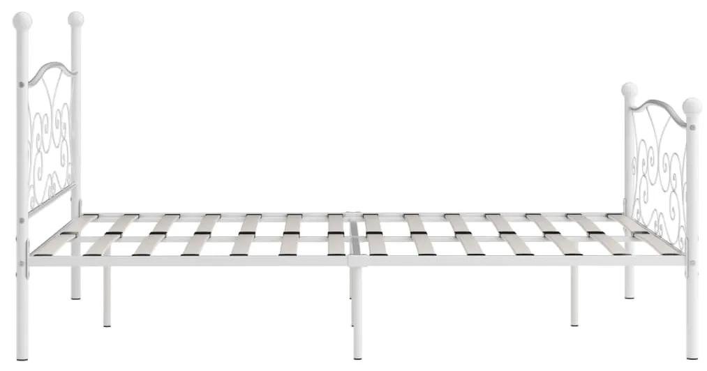 Giroletto con doghe bianco in metallo 140x200 cm