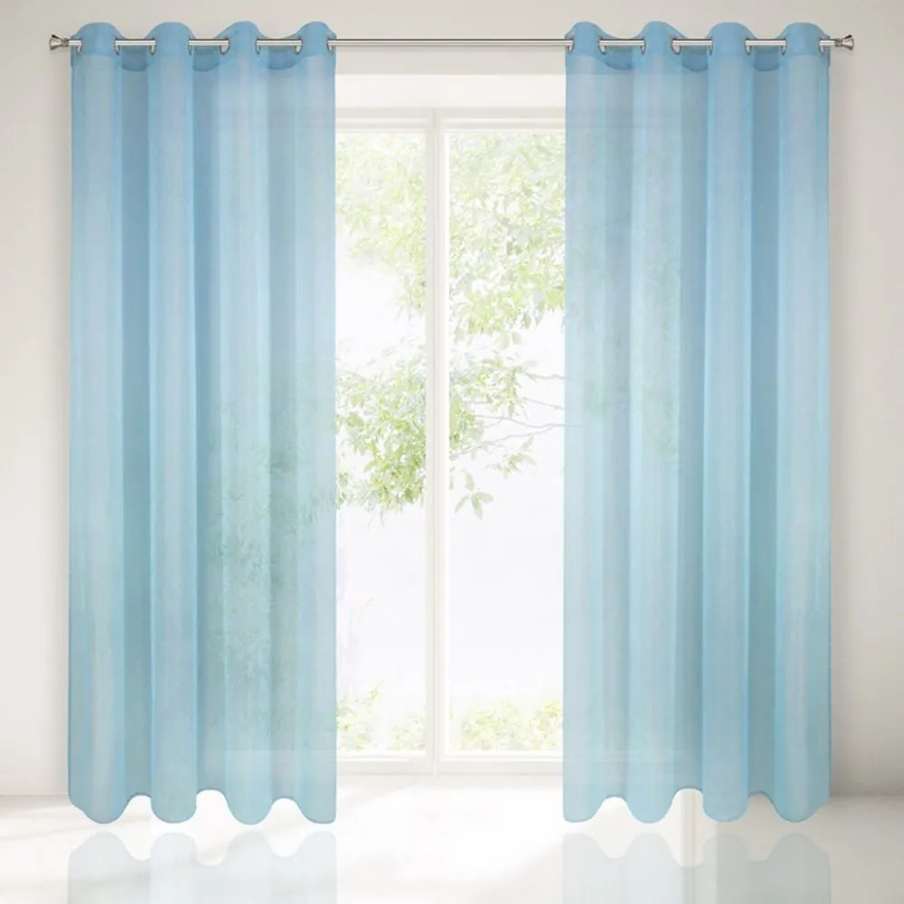 Bellissime tende per interni in azzurro 140 x 250 cm