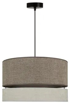 Duolla - Lampadario a sospensione con filo DOUBLE 1xE27/15W/230V diametro 40 cm marrone/grigio