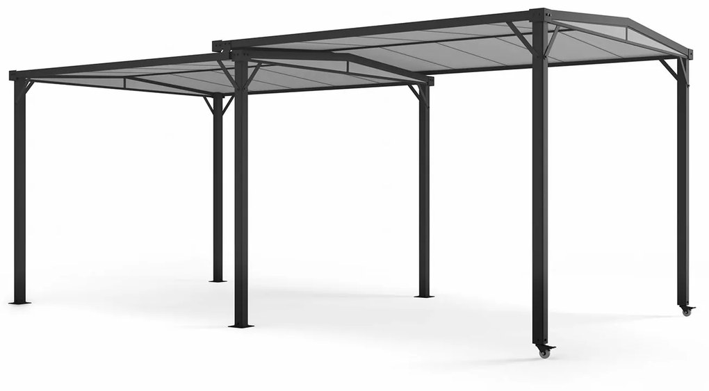 blumfeldt Pantheon Solid Sky Expand gazebo 3 x 2,5 x 3 m alluminio antracite