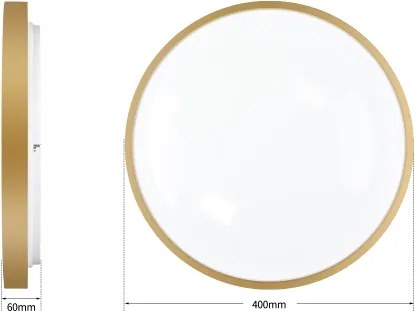 Brilagi - Lampada LED dimmerabile GLASS POOL DOUBLE LED/48W/230V 40 cm dorata + telecomando