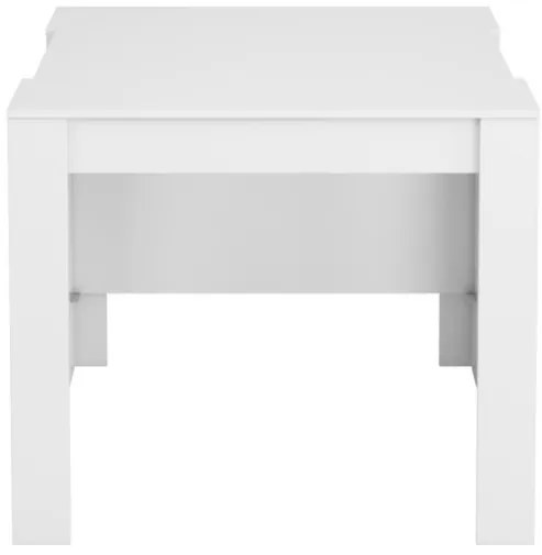 Tavolo consolle allungabile da pranzo in legno bianco per cucina design moderno