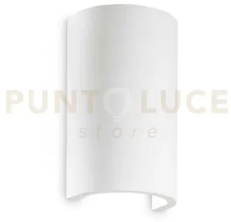 Lampada da parete flash gesso ap1 round