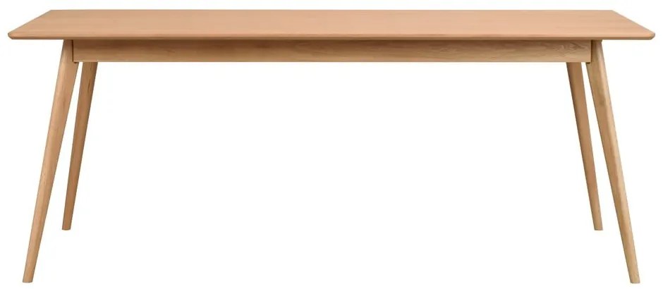 Tavolo da pranzo pieghevole con piano in legno di frassino 190x90 cm Yumi - Rowico