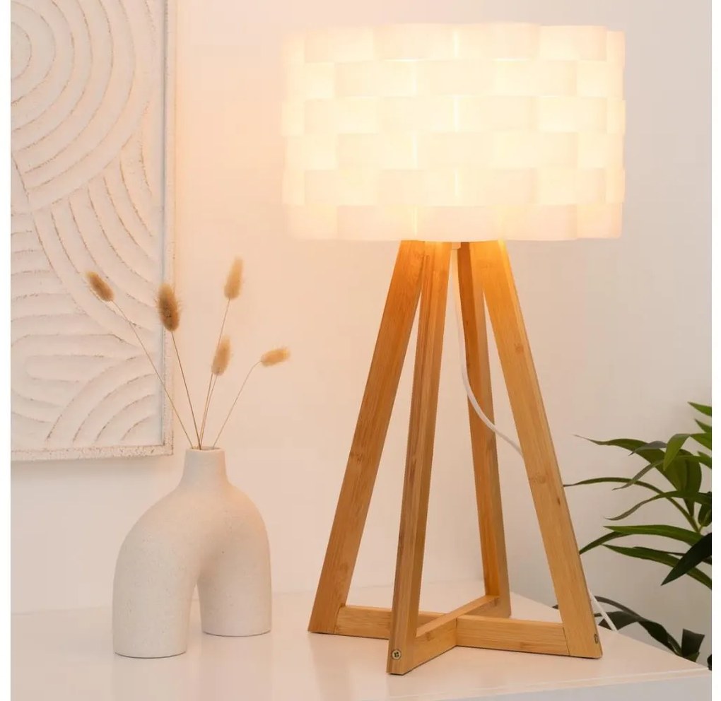 Atmosphera - Lampada da tavolo MOKI 1xE14/40W/230V bambù