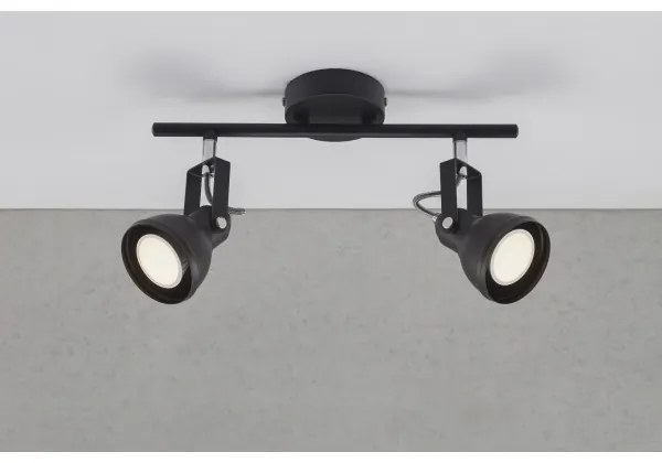 Nordlux - Faretto ASLAK 2xGU10/35W/230V nero