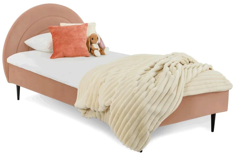 Letto per bambini rosa con contenitore 90x200 cm Rainbow - Scandic