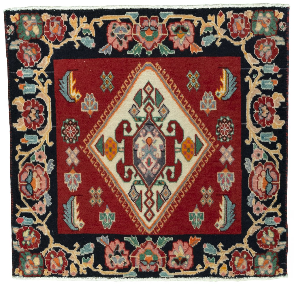 Shiraz Tappeto persiano 70x60 Rosso (Iran) Annodato A Mano