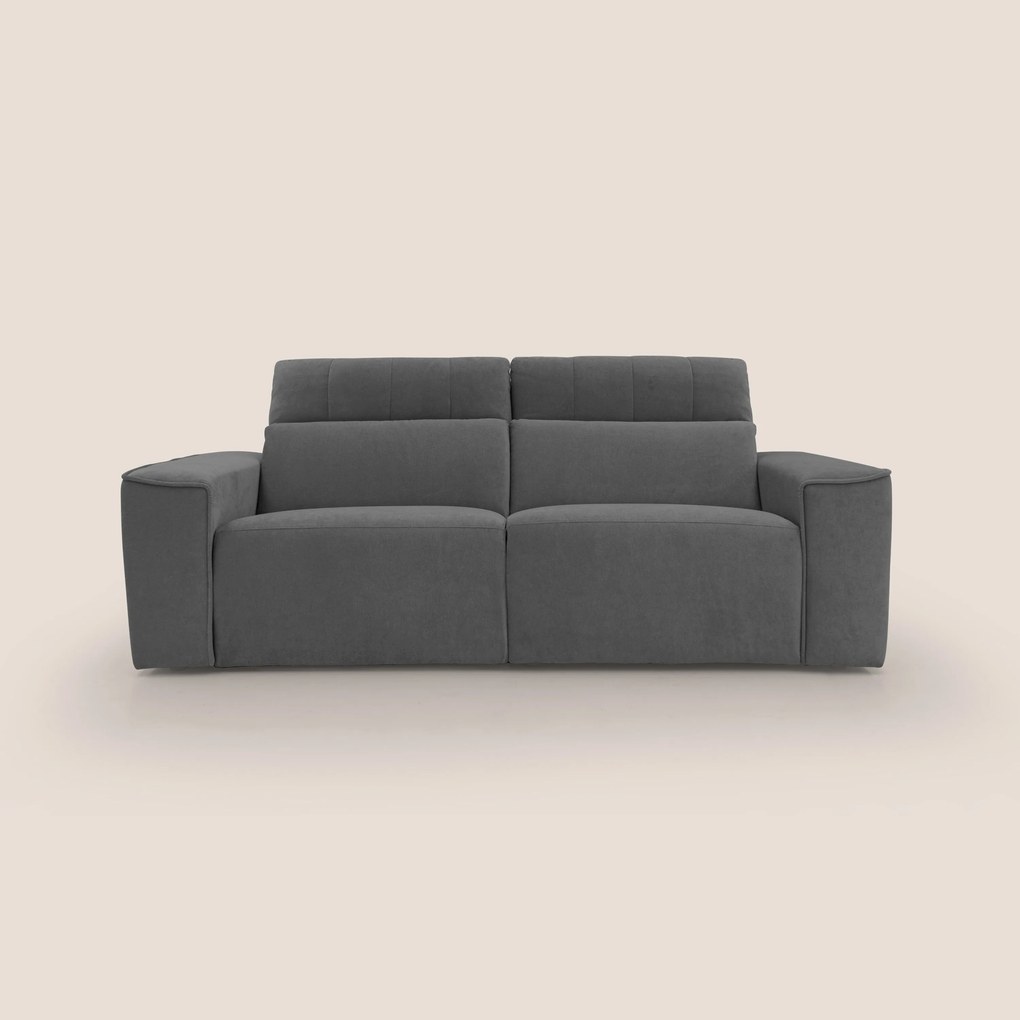 Clark Divano modulare con opzione relax elettrico in tessuto smacchiabile impermeabile T17