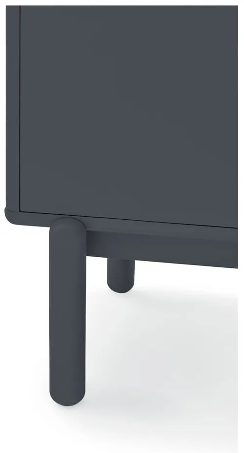 Cassettiera bassa grigio scuro 137x76 cm Corvo - Teulat