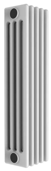 Termosifone in acciaio tubolare 4 colonne 5 elementi interasse 935 mm ERCOS Comby bianco