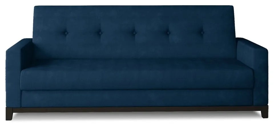 Divano blu allungabile/con contenitore e rivestimento in velluto 216 cm Selene – ELTAP