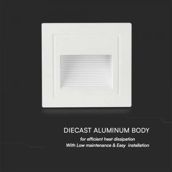 Illuminazione scale LED da esterno LED/5W/230V 3000K IP65 bianco