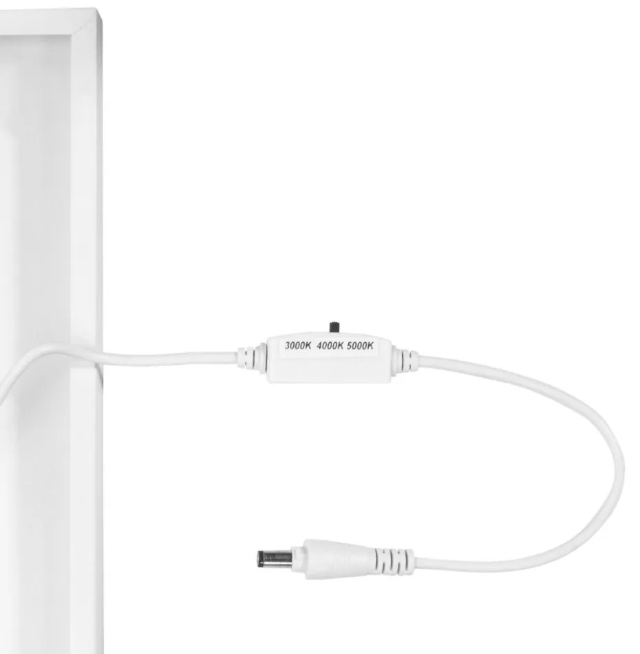 Plafoniera LED 120x30 28W, 36W, 42W CCT, CRI92 con driver Philips Colore Bianco Variabile CCT, Potenza 28W