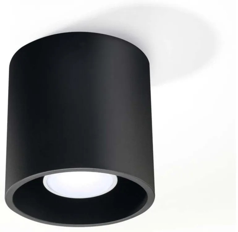 Apparecchio da soffitto nero Roda - Sollux