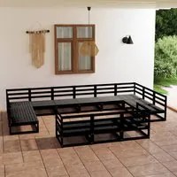 Set Divani da Giardino 13 pz in Legno Massello di Pino cod mxl 37346