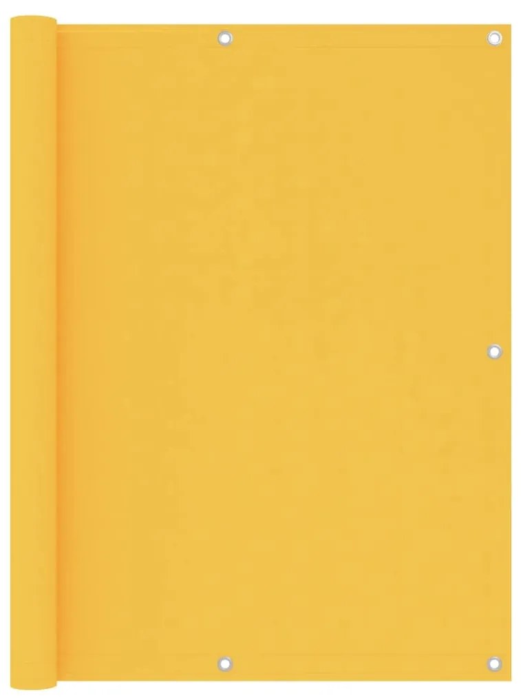 Paravento Balcone Giallo 120x600 Cm Tessuto Oxford /