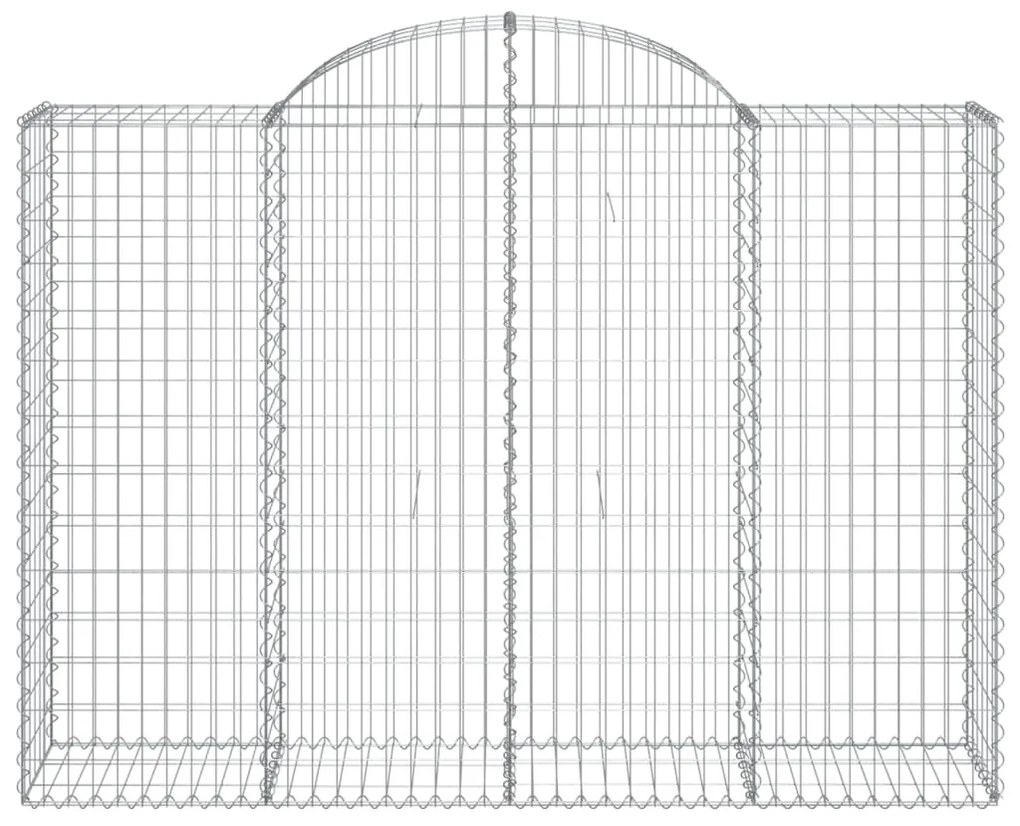 Cesti Gabbioni ad Arco 18 pz 200x50x140/160 cm Ferro Zincato