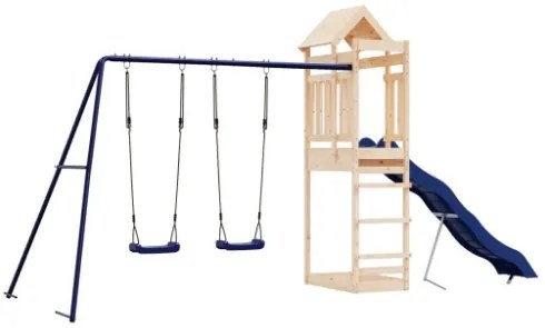 Set da Gioco da Esterno in Legno Massello di Pino