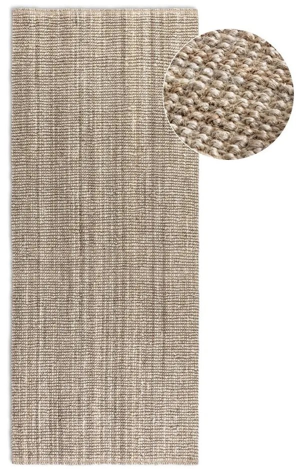 Passatoia beige in iuta 80x200 cm Bouclé – Hanse Home