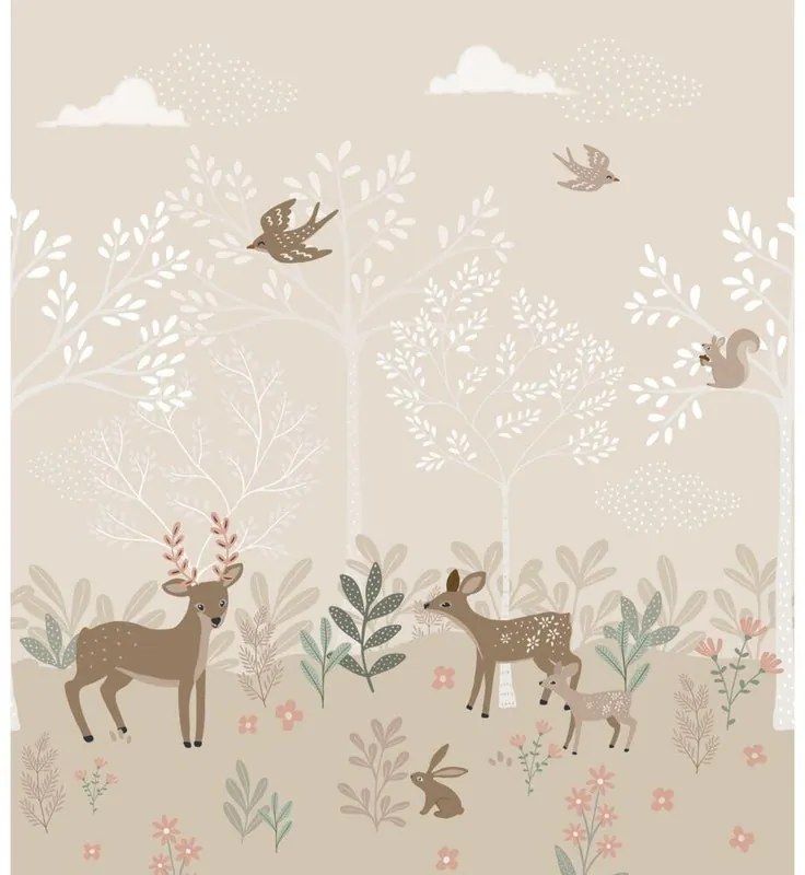 Fotomurale Cervi, beige