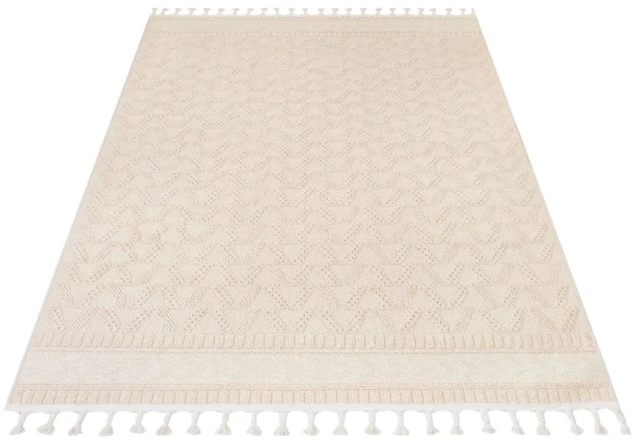 Tappeto scandinavo in beige RIO LOOP Šírka: 160 cm | Dĺžka: 230 cm