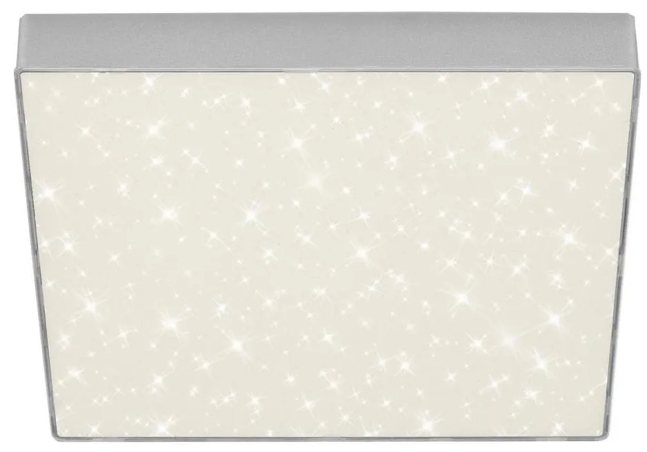 Briloner 7078-414 - Plafoniera LED STAR SKY LED/21W/230V 28x28 cm argento