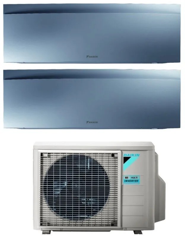 Daikin - Climatizzatore Condizionatore Bluevolution Dual Split Inverter serie emura silver iii 7+12 con 2MXM68N R-32 Wi-Fi Integrato 7000+12000