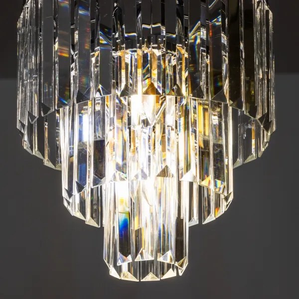 Brilagi - LED Lampadario di cristallo a sospensione con catena MOZART 4xE14/40W/230V cromo lucido