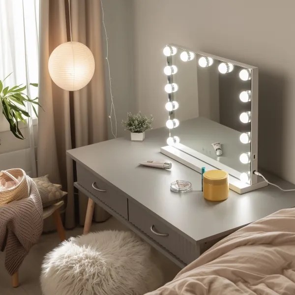 Brilagi - Specchio trucco LED dimmerabile HOLLYWOOD 15W 3000-6500K