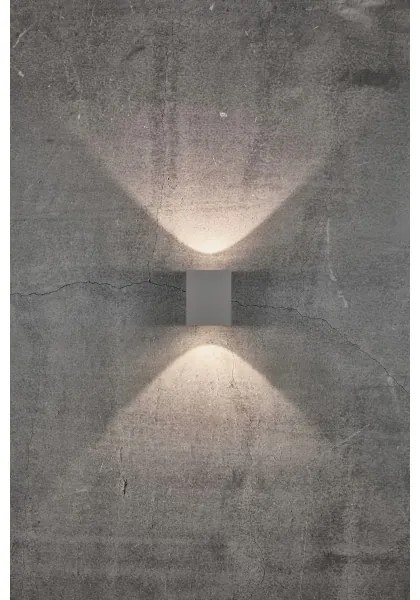 Nordlux - Applique LED da esterno CANTO 2xLED/5W/230V IP44 grigio