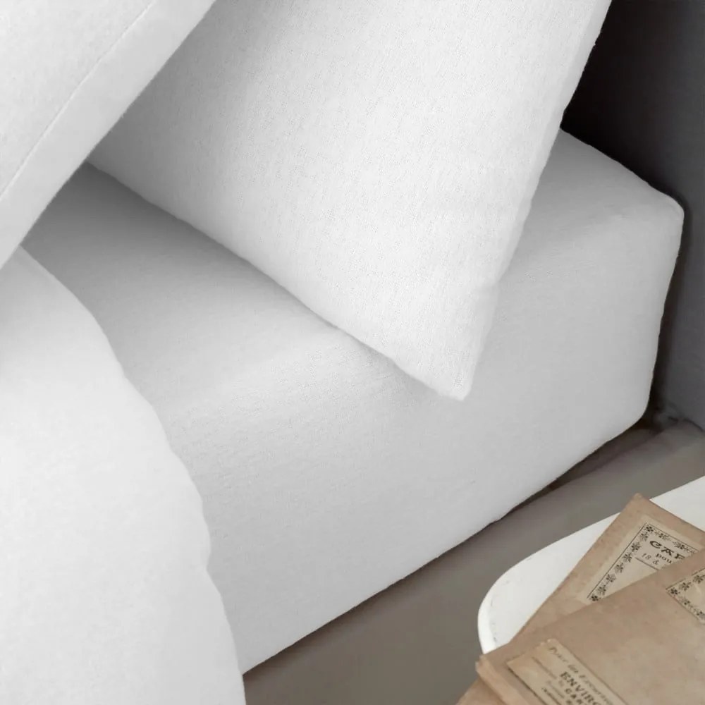 Lenzuolo con angoli bianco in flanella 135x190 cm Brushed – Catherine Lansfield