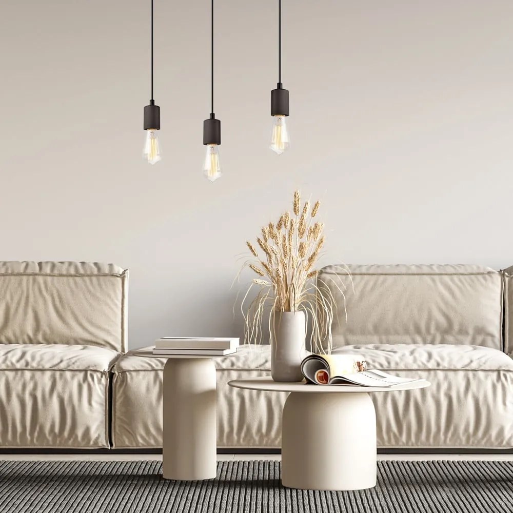 Apparecchio a sospensione nero Leon - LAMKUR